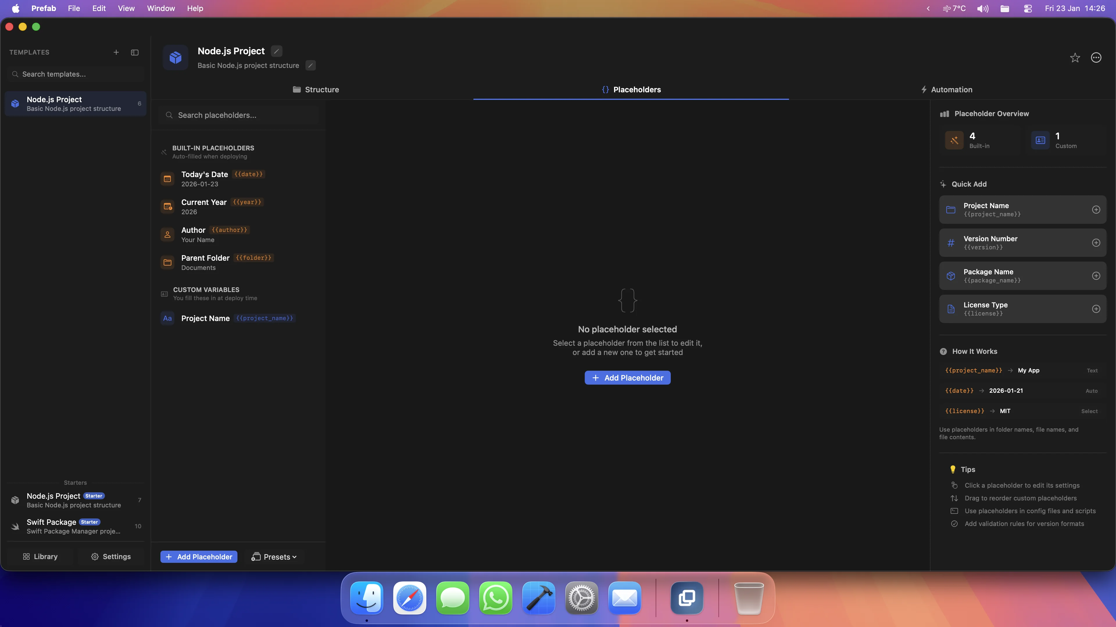Post-Creation Actions